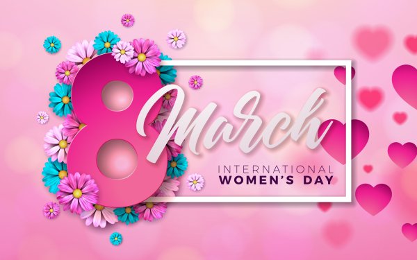 Holiday Women's Day Happy Women's Day Flower HD Wallpaper | Background Image