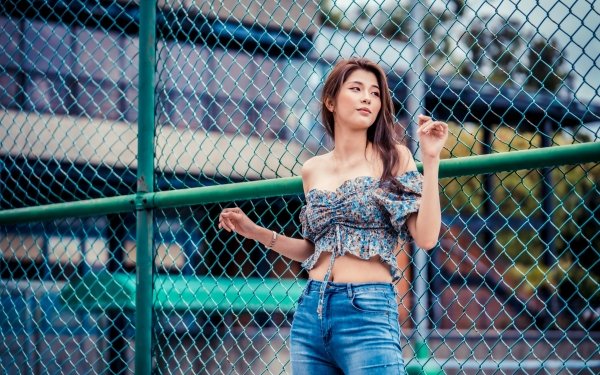 Women Asian Model Brunette Depth Of Field HD Wallpaper | Background Image