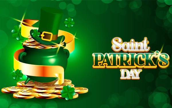 coin clover holiday St. Patrick's Day HD Desktop Wallpaper | Background Image