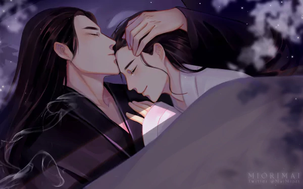 kiss Song Lan Xiao Xingchen Anime Mo Dao Zu Shi HD Desktop Wallpaper | Background Image