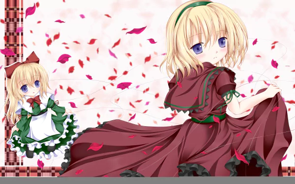 Shanghai Doll Alice Margatroid Anime Touhou HD Desktop Wallpaper | Background Image