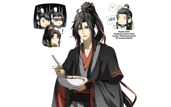 Jin Ling Lan Jingyi Lan Sizhui Wei Wuxian Lan Wangji Anime Mo Dao Zu Shi HD Desktop Wallpaper | Background Image