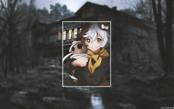 hat haunted house Anime boy picture-in-picture anime boy HD Desktop Wallpaper | Background Image