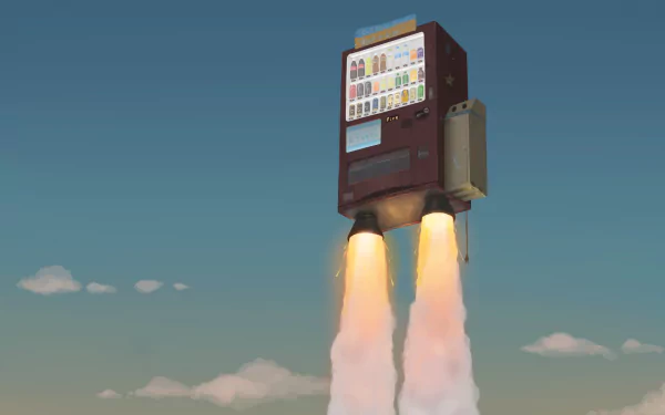 rocket vending machine Sci Fi spaceship HD Desktop Wallpaper | Background Image