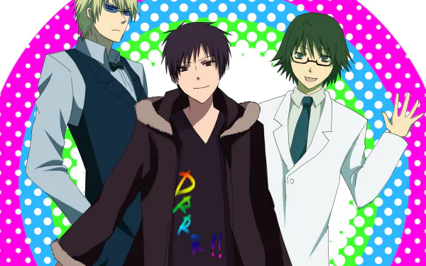 Shizuo Heiwajima Shinra Kishitani Izaya Orihara Anime Durarara!! HD Desktop Wallpaper | Background Image