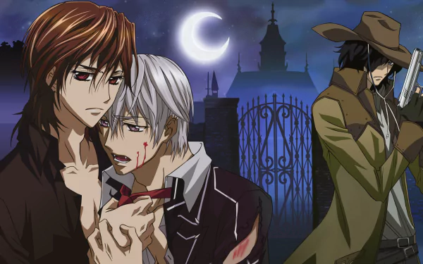 Zero Kiryu Kaname Kuran Anime Vampire Knight HD Desktop Wallpaper | Background Image