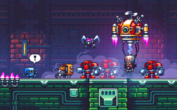  Badbert and his robotic army.