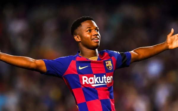 Spanish soccer Ansu Fati Sports HD Desktop Wallpaper | Background Image