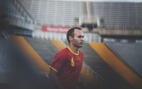 Spanish soccer Andrés Iniesta Sports HD Desktop Wallpaper | Background Image