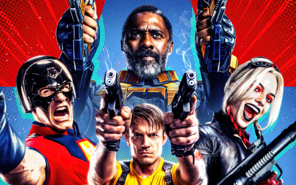 Peacemaker (DC Comics) John Cena Bloodsport (DC Comics) Idris Elba Rick Flag Joel Kinnaman Harley Quinn Margot Robbie movie The Suicide Squad HD Desktop Wallpaper | Background Image