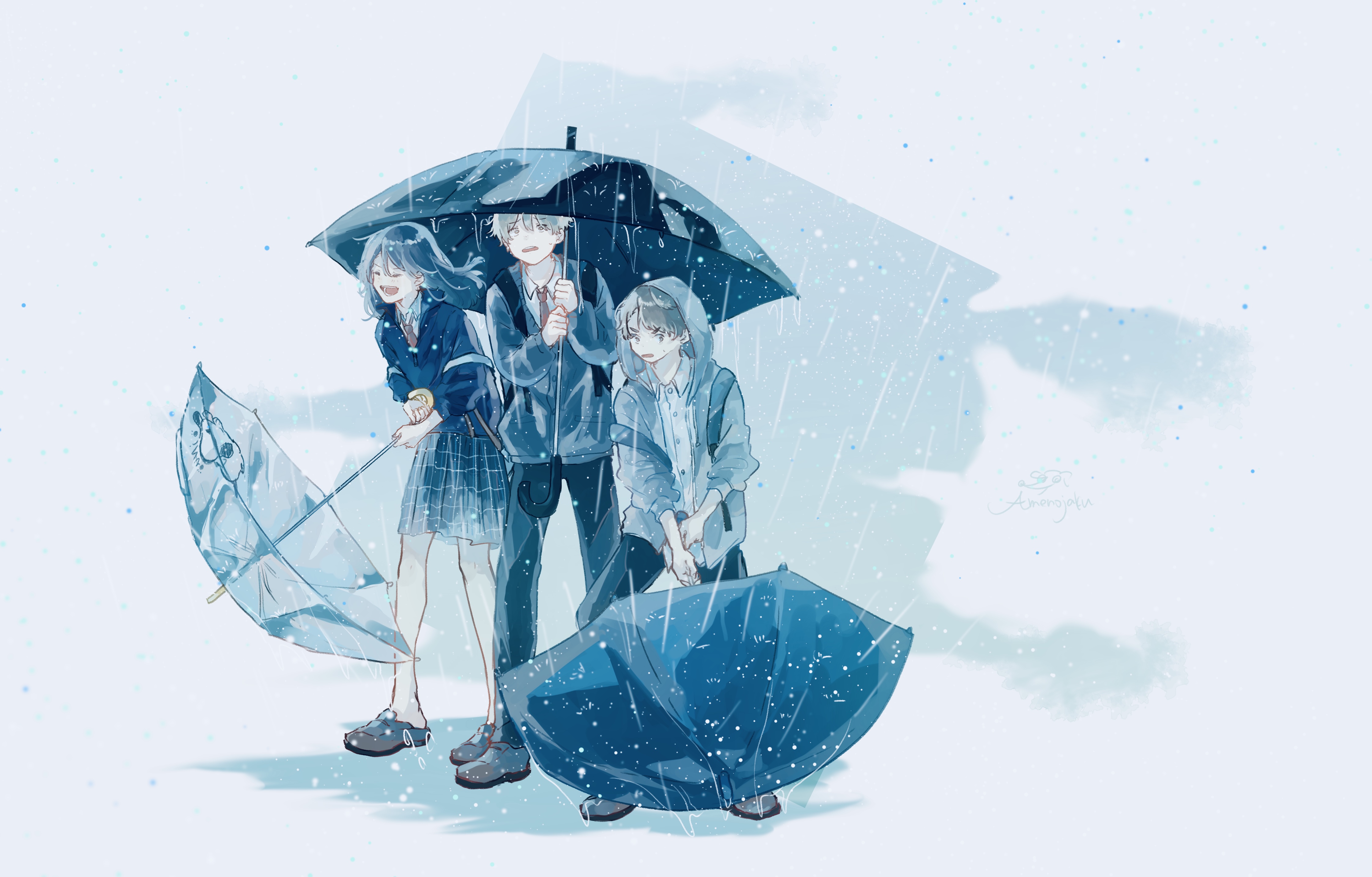 Anime Rain Fondo de pantalla HD | Fondo de Escritorio