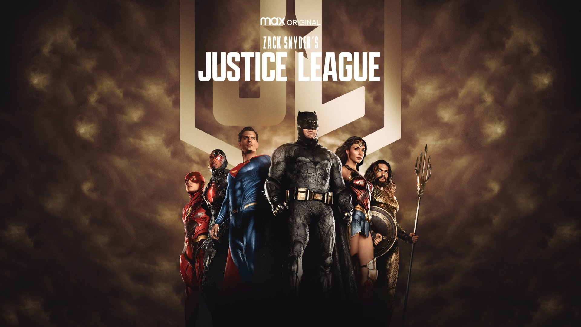 4K Ultra HD wallpaper featuring Barry Allen, Aquaman, Wonder Woman, Batman, Superman, Cyborg, and Flash from Zack Snyder's Justice League, showcasing DC Comics' iconic heroes.