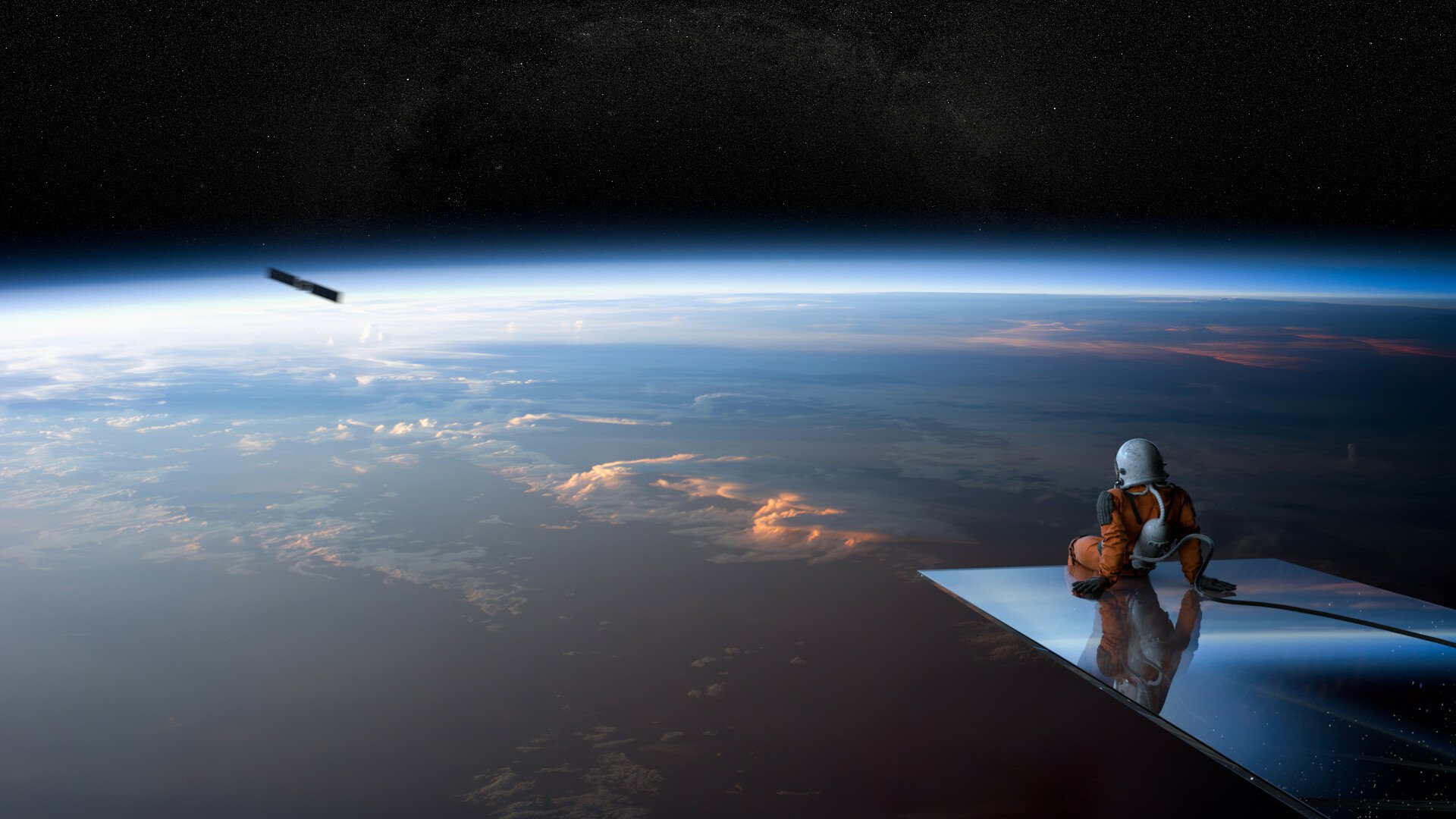 Download Sci Fi Astronaut  HD Wallpaper by Lazar Petric