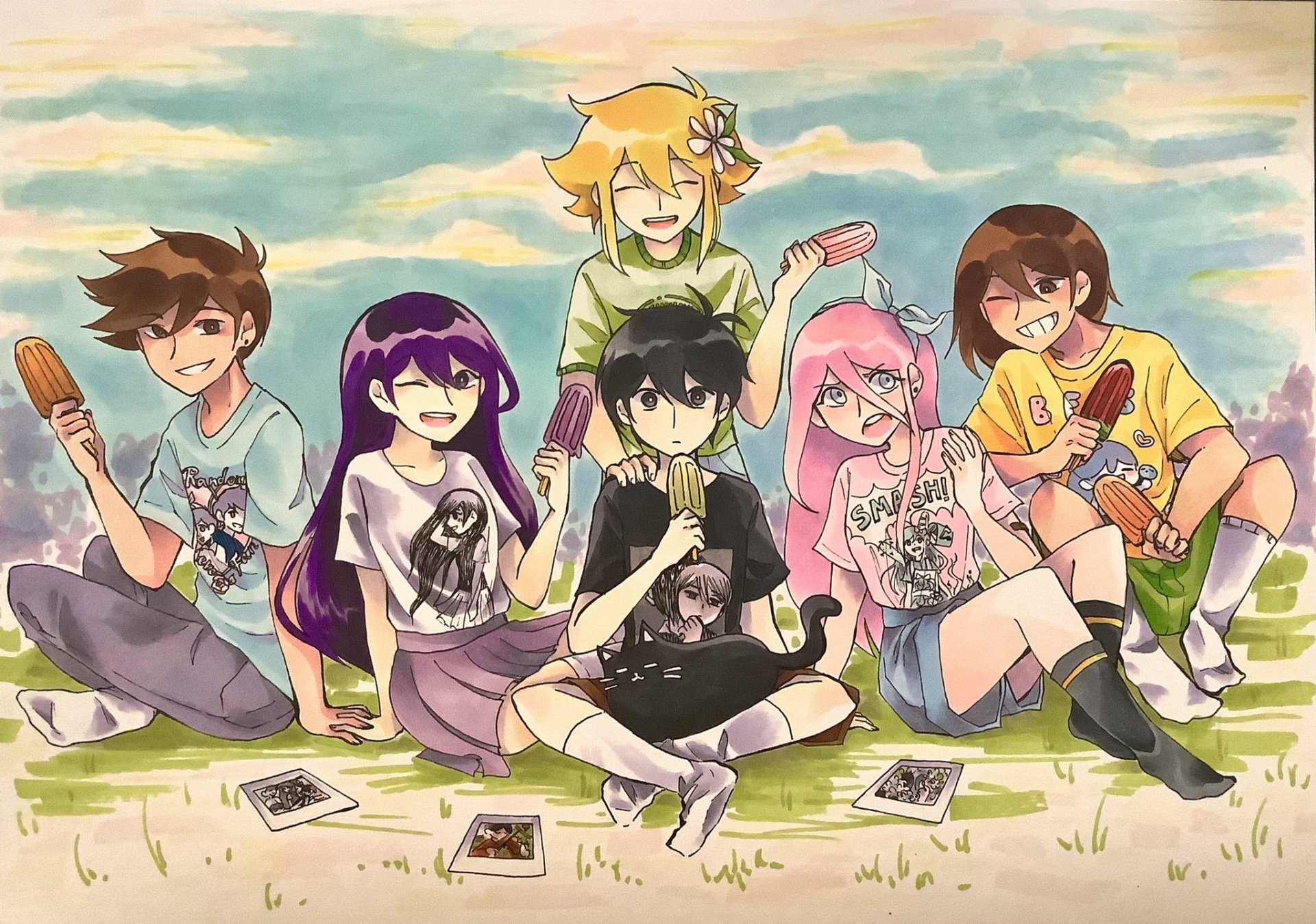 OMORI HD Wallpaper Dreamy Friends Joyful Summer Vibes By Whossonrisa 