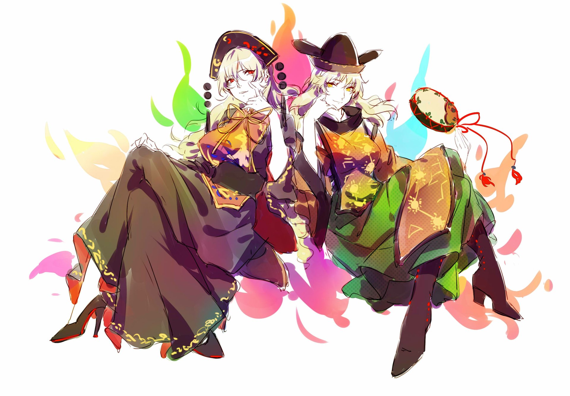 Download Okina Matara Junko (Touhou) Anime Touhou HD Wallpaper by 篝里
