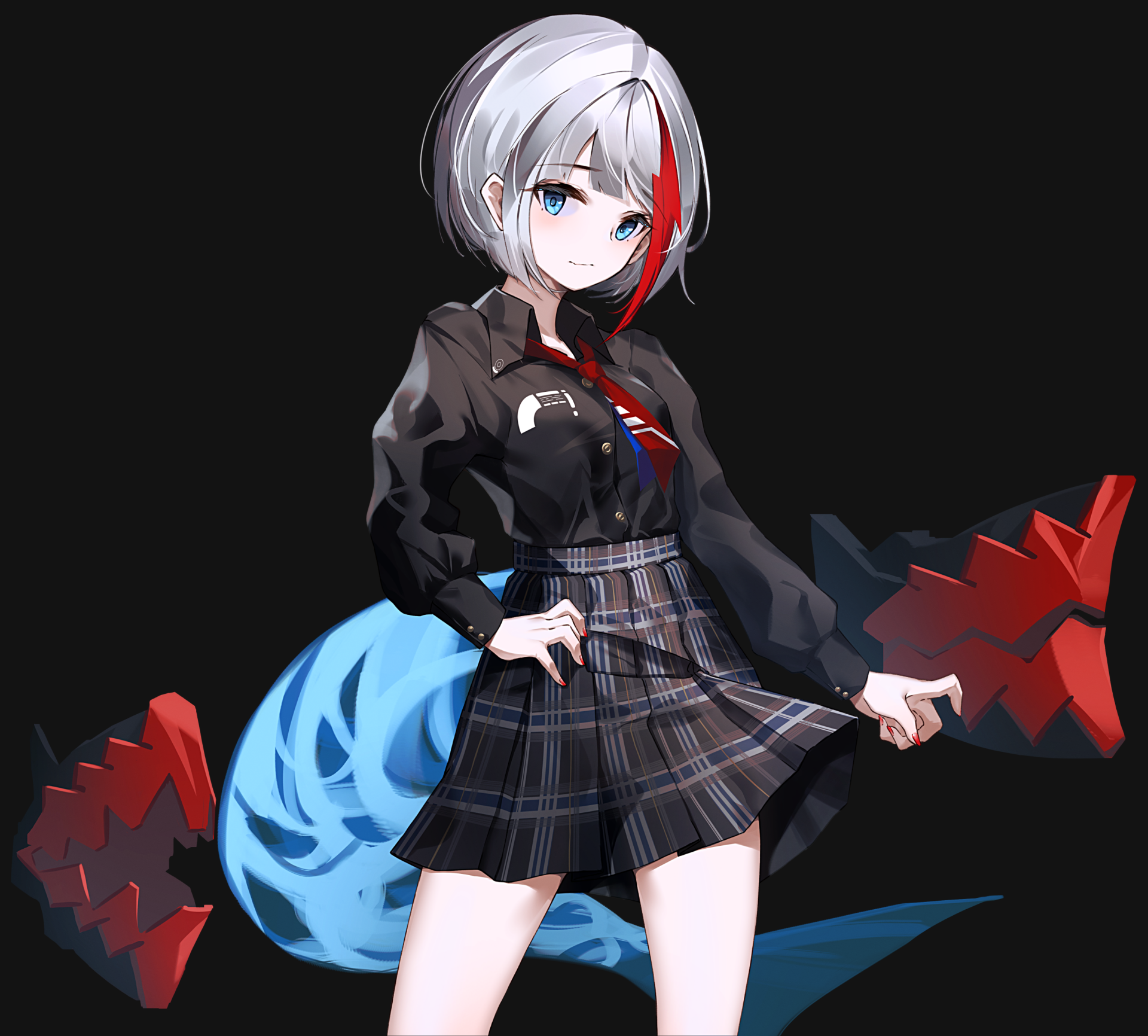Download Grey Hair Short Hair Blue Eyes Skirt Admiral Graf Spee (Azur Lane) Anime Azur Lane HD Wallpaper by Daniel Z