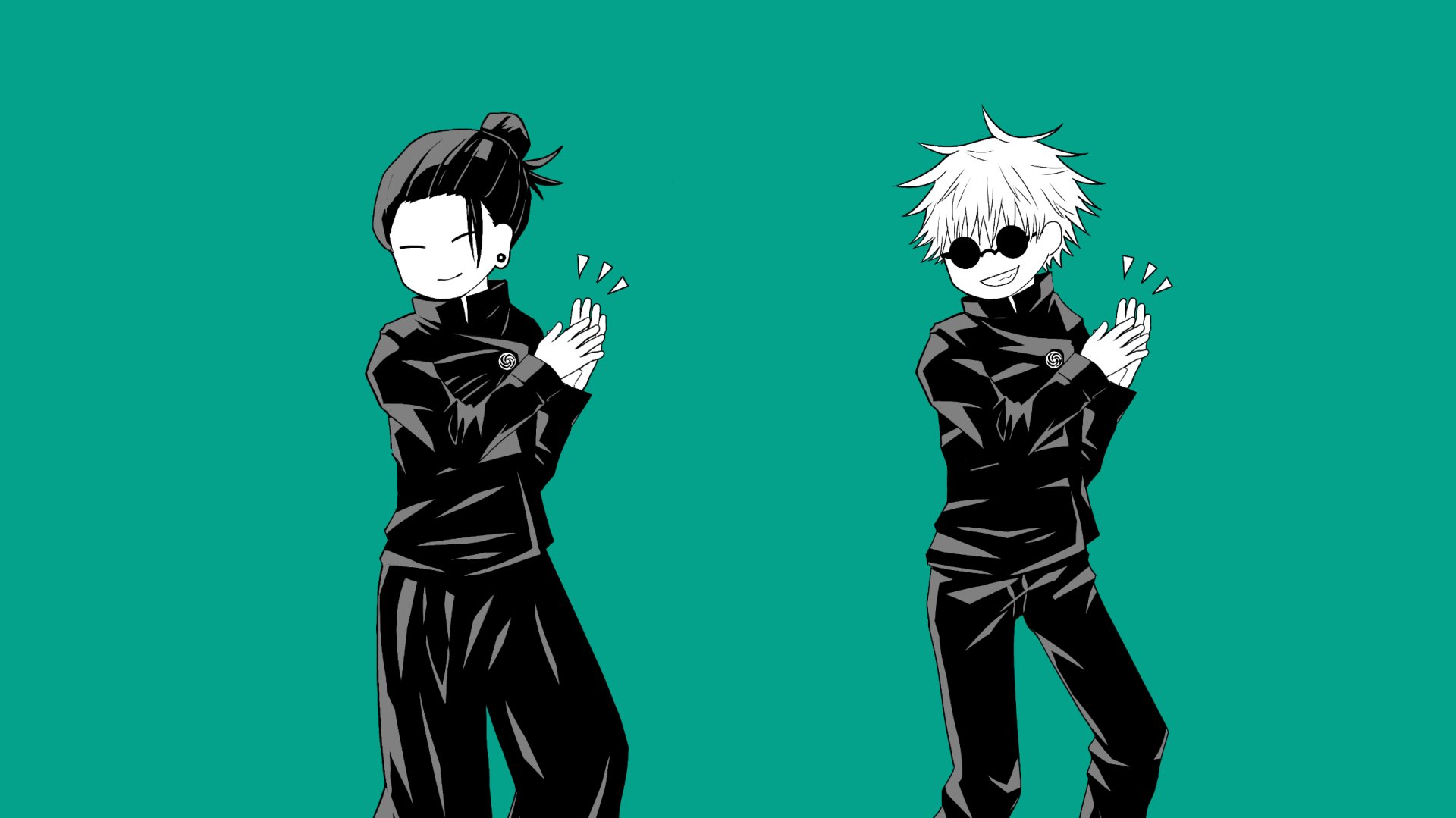 Download Glasses Suguru Geto School Uniform Satoru Gojo Anime Jujutsu Kaisen Gojo & Geto HD Wallpaper by しんゆ