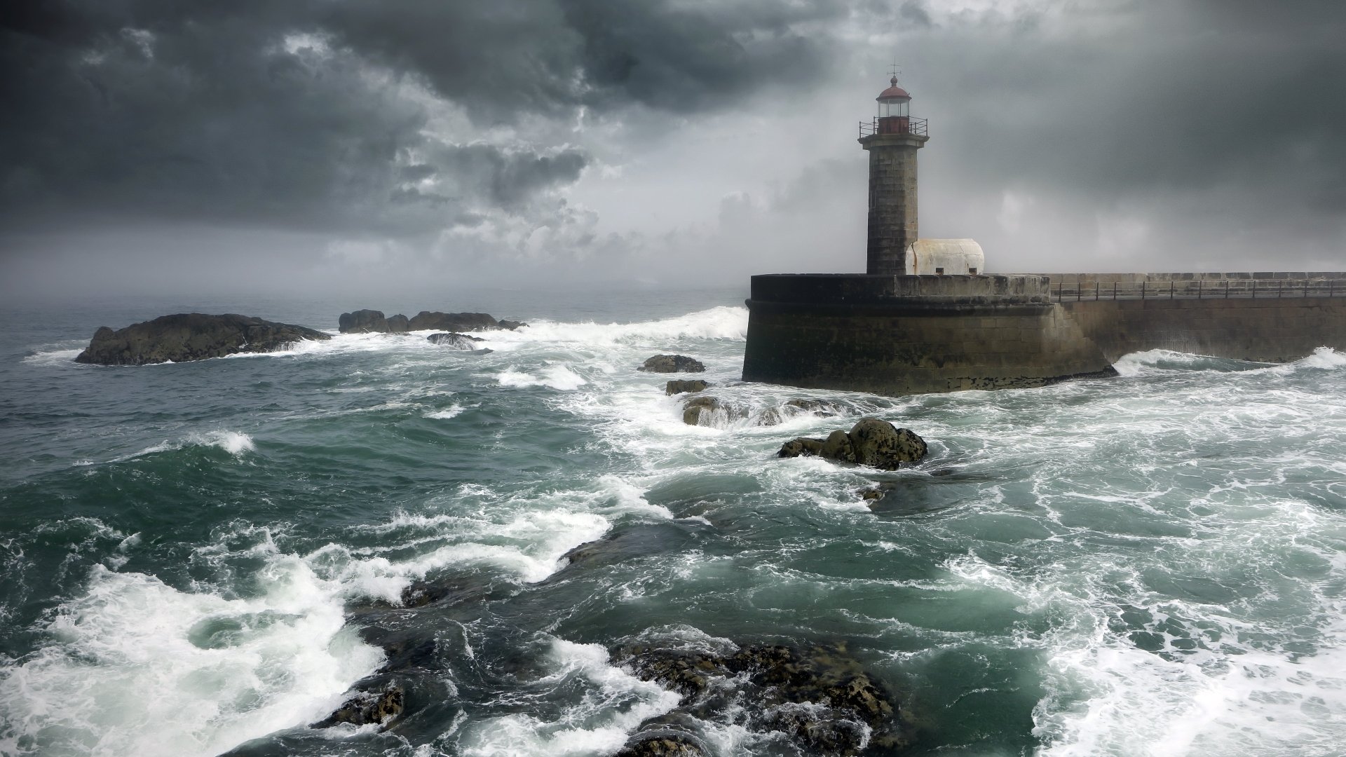 Download Ocean Man Made Lighthouse 4k Ultra HD Wallpaper | 3840x2160 ...