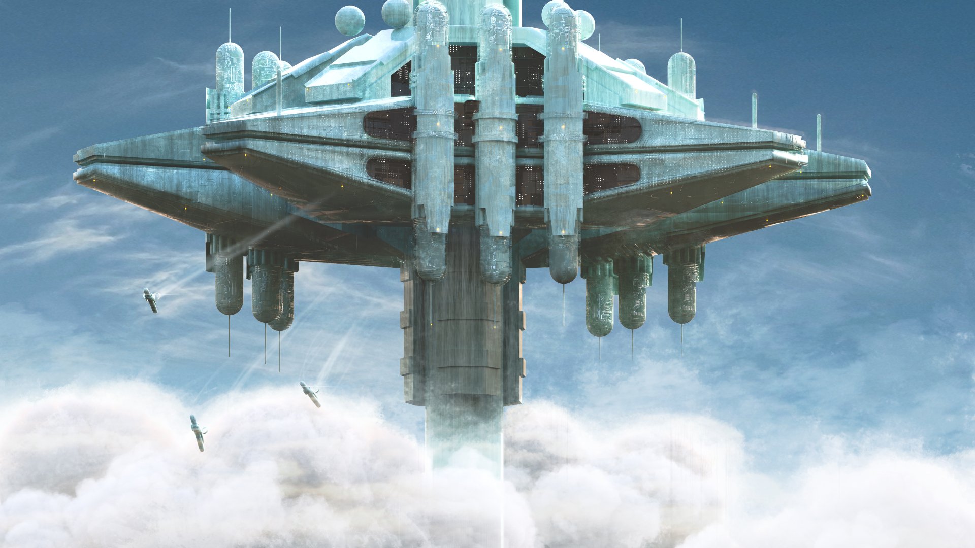 Download Sci Fi Building 4k Ultra HD Wallpaper | 3840x2160 | Wallpaper ...