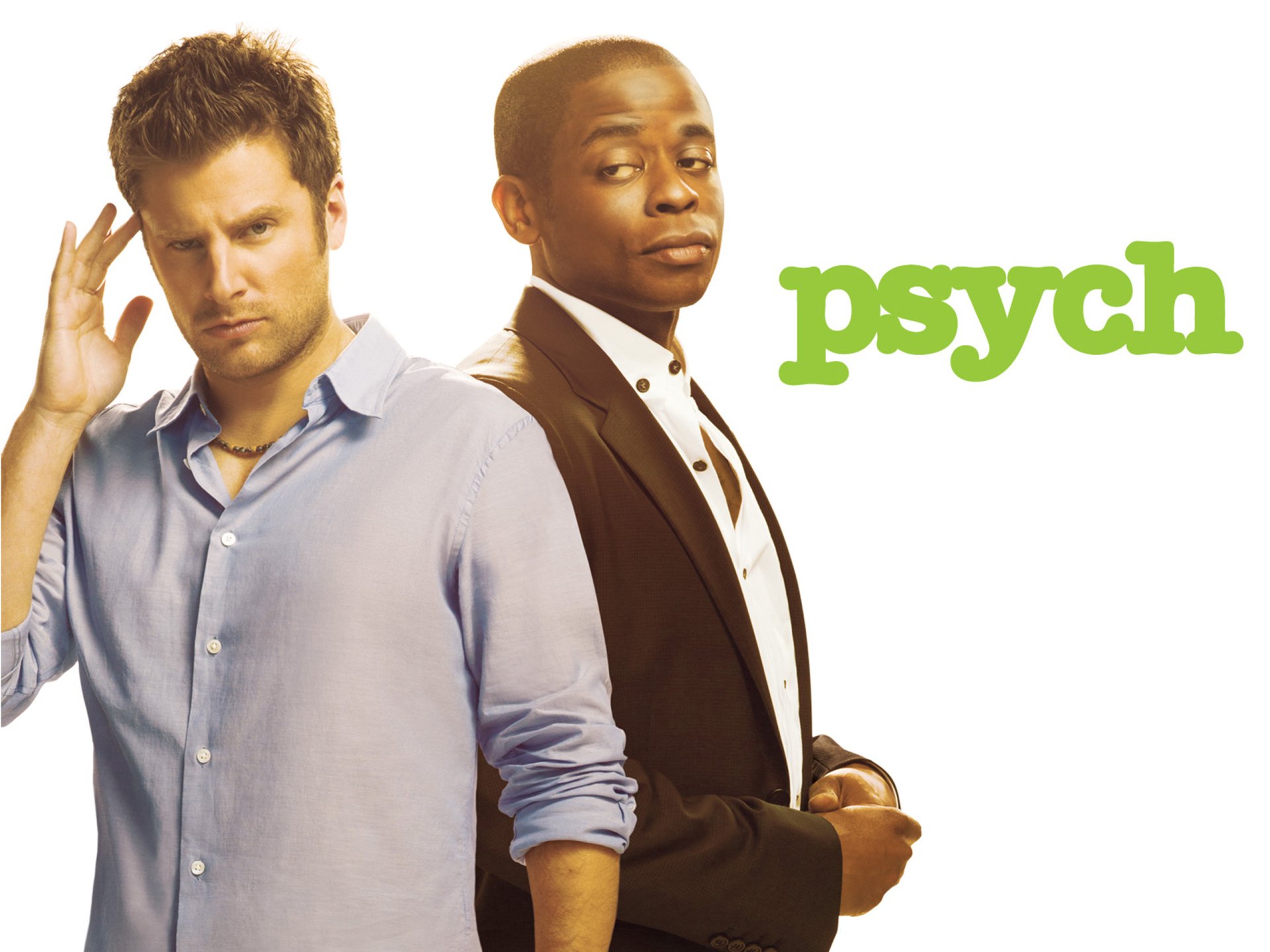 Download Gus (Psych) Dulé Hill Shawn Spencer James Roday Rodriguez TV Show Psych HD Wallpaper
