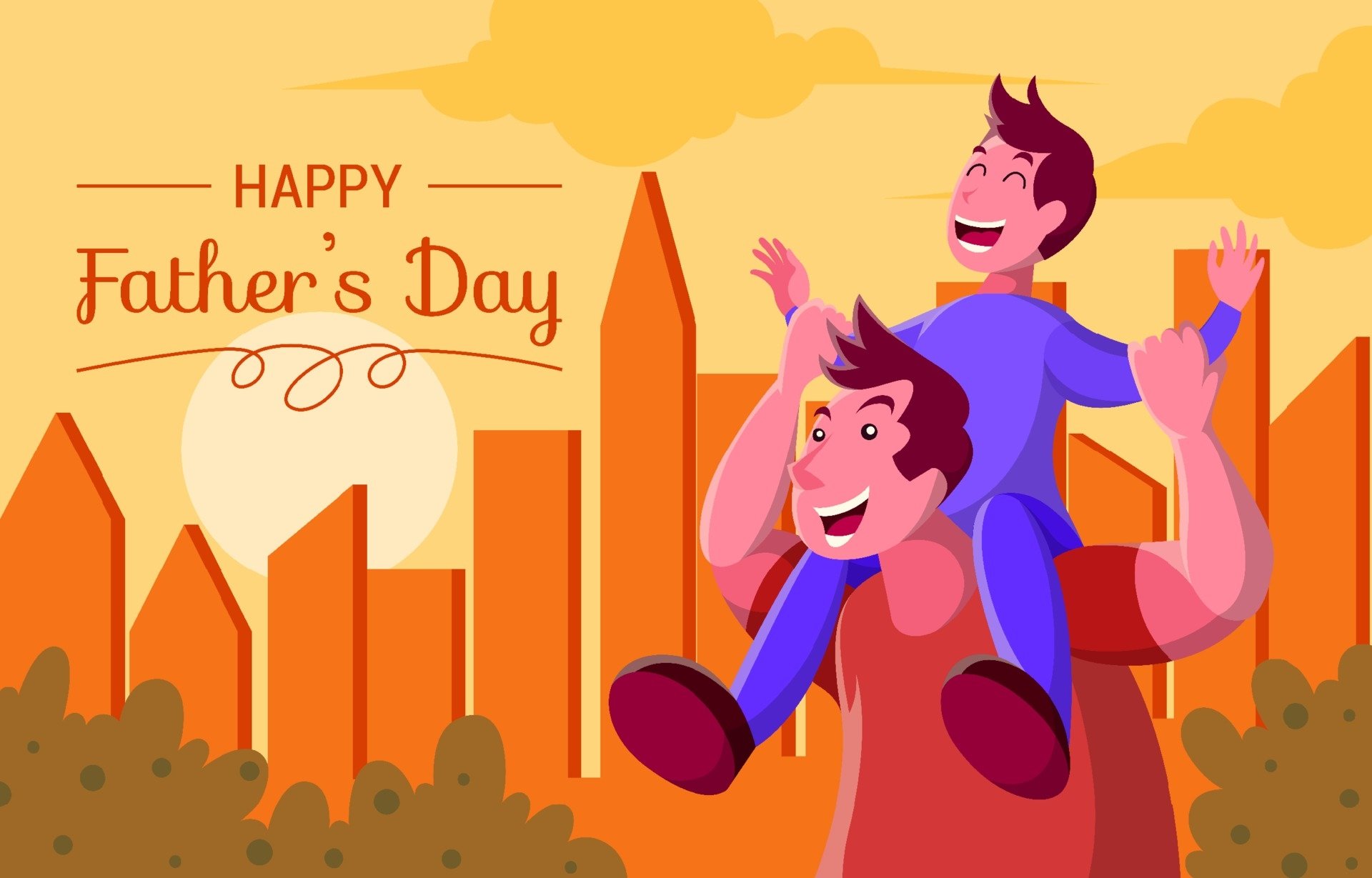 Download Happy Father's Day Holiday Father's Day HD Wallpaper