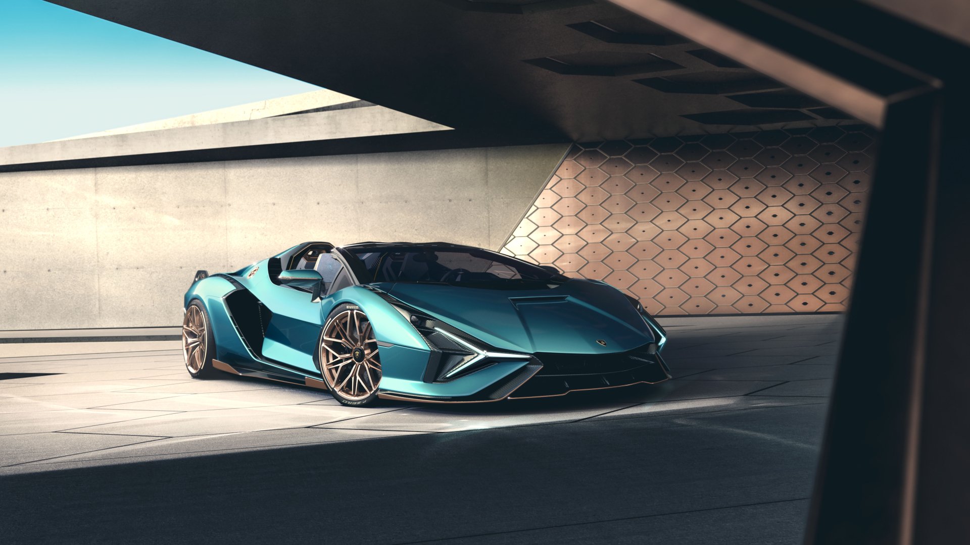 Download Car Roadster Convertible Supercar Lamborghini Vehicle Lamborghini Sián FKP 37 Roadster 8k Ultra HD Wallpaper