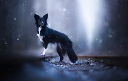 depth of field Animal dog Black Dog HD Desktop Wallpaper | Background Image