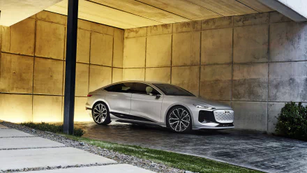 electric car silver car car Audi vehicle Audi A6 E-Tron HD Desktop Wallpaper | Background Image