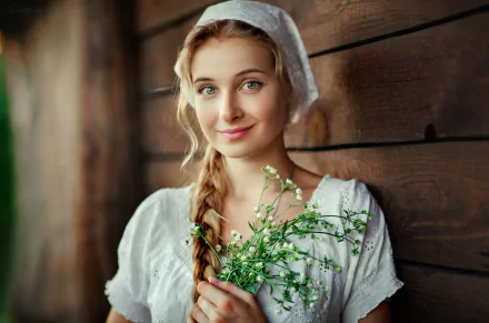 braid woman model HD Desktop Wallpaper | Background Image