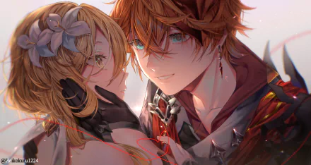 Tartaglia Childe (Genshin Impact) Lumine (Genshin Impact) video game Genshin Impact HD Desktop Wallpaper | Background Image