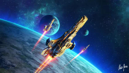 Sci Fi spaceship HD Desktop Wallpaper | Background Image
