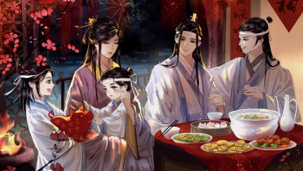 Lan Qiren Lan Xichen Lan Wangji Anime Mo Dao Zu Shi HD Desktop Wallpaper | Background Image