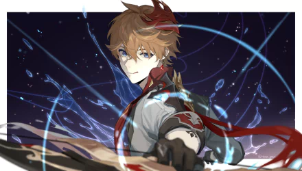 Tartaglia Childe (Genshin Impact) video game Genshin Impact HD Desktop Wallpaper | Background Image