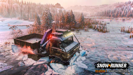 video game SnowRunner HD Desktop Wallpaper | Background Image