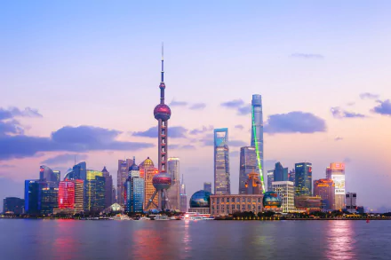 Oriental Pearl Tower skyscraper city skyline man made Shanghai HD Desktop Wallpaper | Background Image