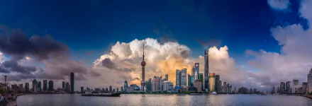 Oriental Pearl Tower skyscraper skyline city man made Shanghai HD Desktop Wallpaper | Background Image