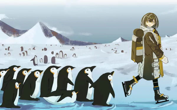 penguin Magallan (Arknights) video game Arknights HD Desktop Wallpaper | Background Image