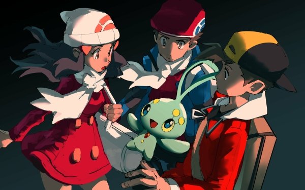 Anime Pokémon Hibiki Kouki Manaphy Dawn Lucas Ethan HD Wallpaper | Background Image