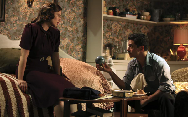 Howard Stark Dominic Cooper Hayley Atwell Peggy Carter TV Show Agent Carter HD Desktop Wallpaper | Background Image