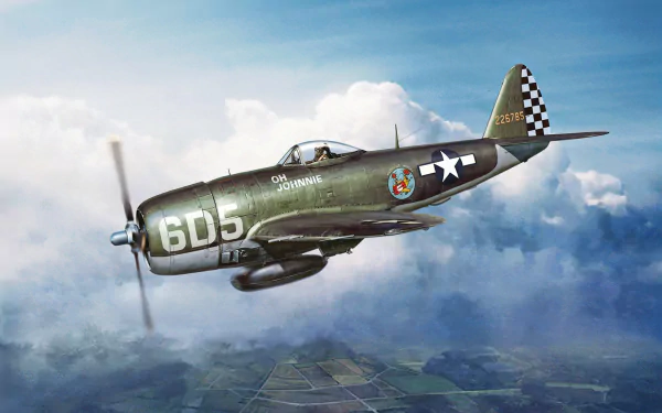 warplane aircraft military Republic P-47 Thunderbolt HD Desktop Wallpaper | Background Image