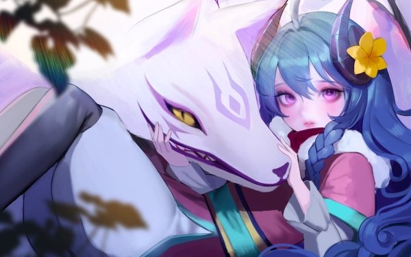Video Game League Of Legends Ahri Kindred HD Wallpaper | Background Image