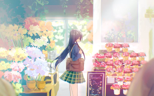 school uniform black hair Sakuya Shirase Anime The iDOLM@STER: Shiny Colors HD Desktop Wallpaper | Background Image