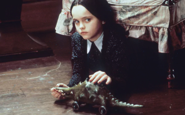 Christina Ricci Wednesday Addams movie The Addams Family (1991) HD Desktop Wallpaper | Background Image