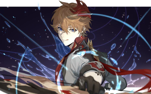 Tartaglia Childe (Genshin Impact) video game Genshin Impact HD Desktop Wallpaper | Background Image