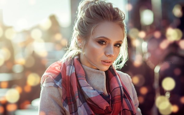 Women Mood Model Depth Of Field Blonde HD Wallpaper | Background Image