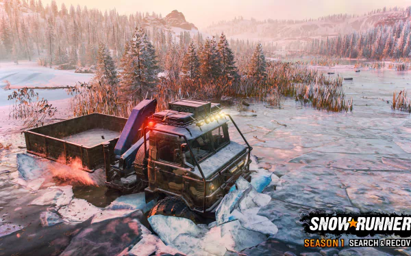 video game SnowRunner HD Desktop Wallpaper | Background Image