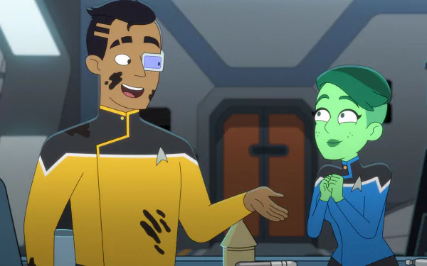 Sam Rutherford D'Vana Tendi Star Trek TV Show Star Trek: Lower Decks HD Desktop Wallpaper | Background Image