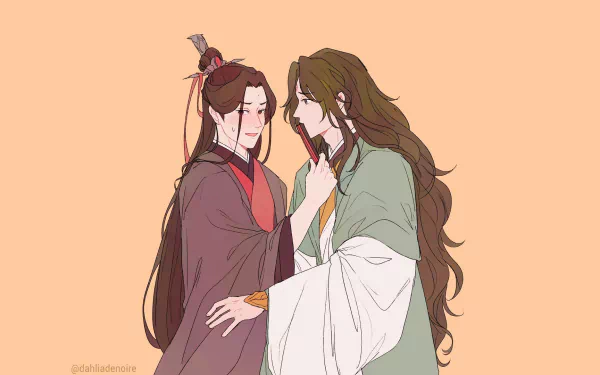 Shen Qingqiu Luo Binghe Anime The Scum Villain's Self-Saving System HD Desktop Wallpaper | Background Image