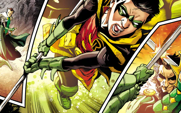 DC Comics Ra's al Ghul Damian Wayne Robin (DC Comics) Comic HD Desktop Wallpaper | Background Image