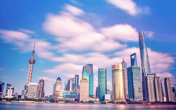 Oriental Pearl Tower skyscraper skyline city man made Shanghai HD Desktop Wallpaper | Background Image